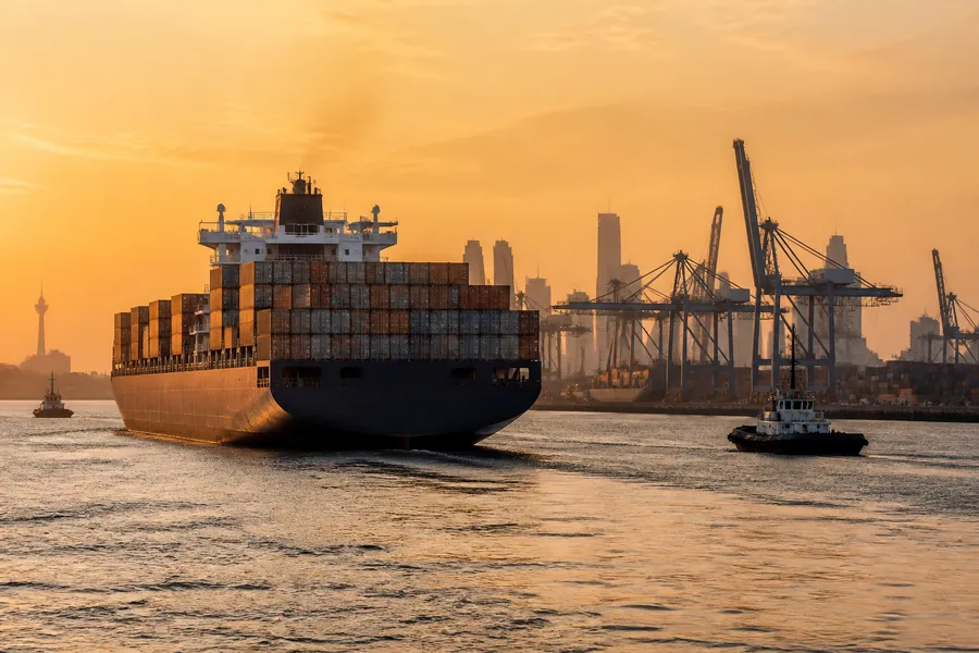 Rotterdam harbour and skyline, the gateway for founders entering Europe through the Netherlands